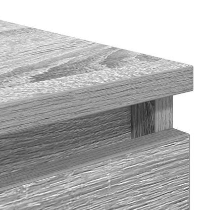 vidaXL Sideboard with Drawers Grey Sonoma 37.5x35x99 cm Engineered Wood