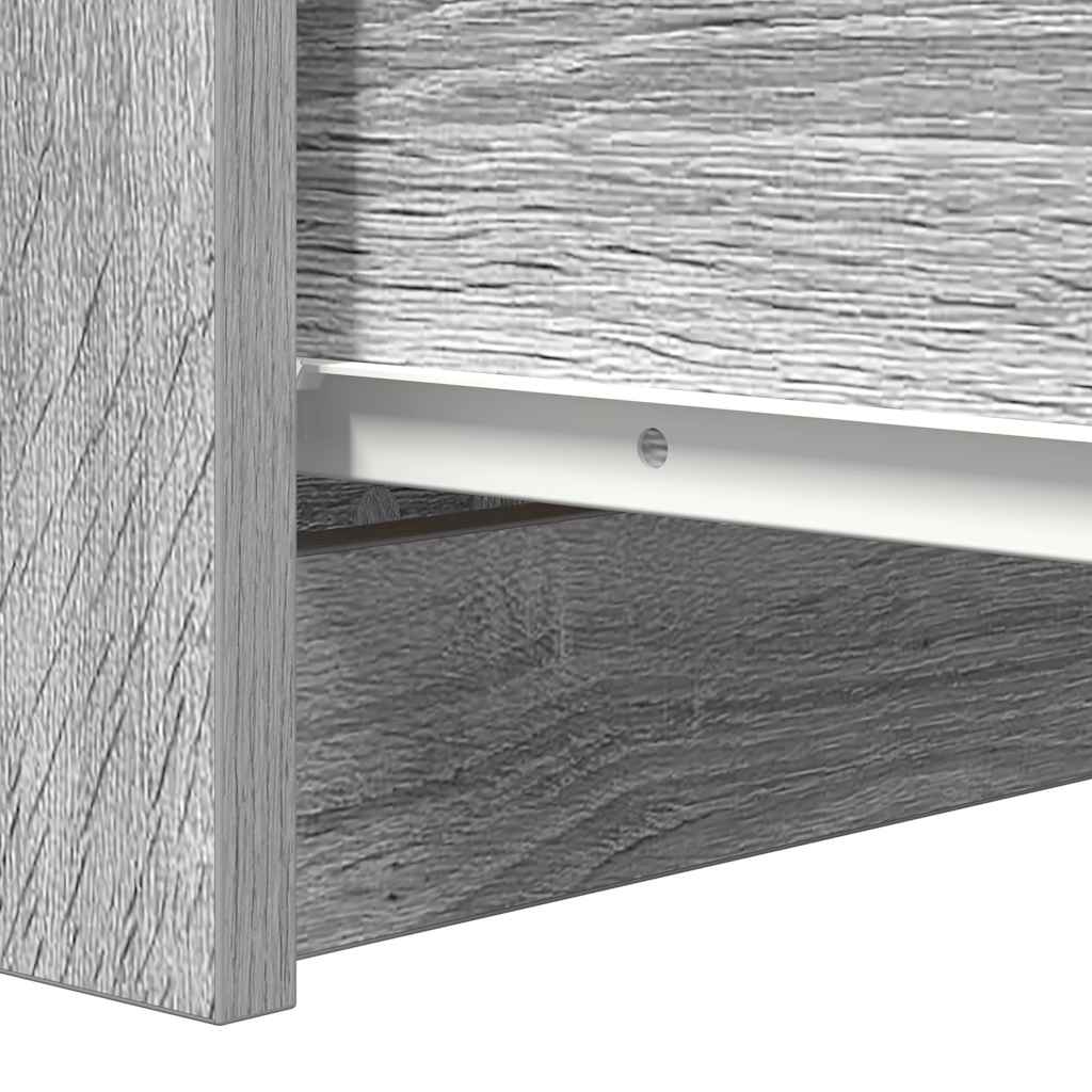 vidaXL Sideboard with Drawers Grey Sonoma 37.5x35x99 cm Engineered Wood