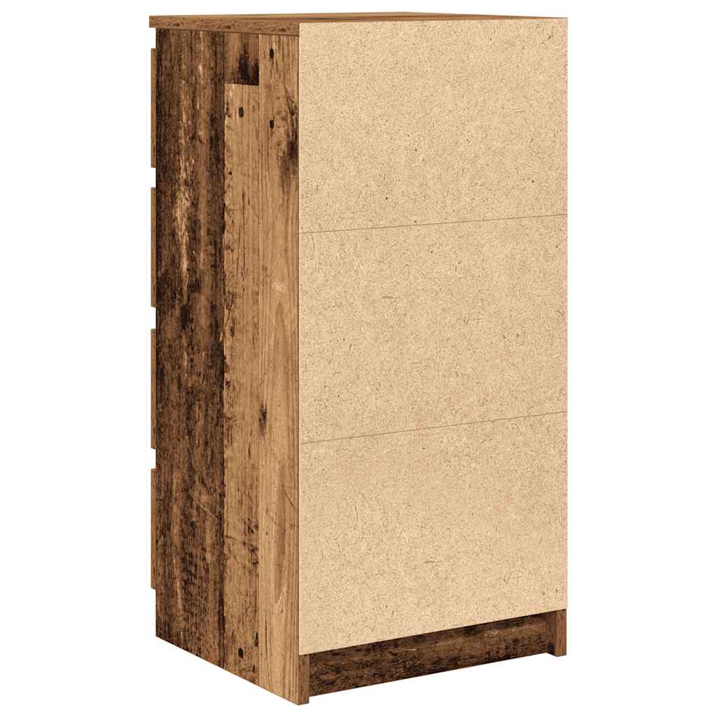 vidaXL Sideboard with Drawers Old Wood 37.5x35x99 cm Engineered Wood