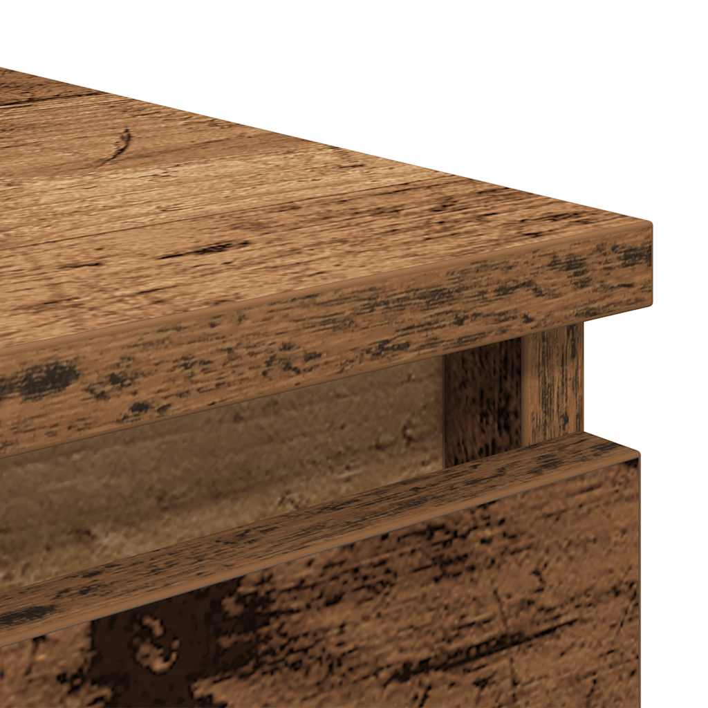 vidaXL Sideboard with Drawers Old Wood 37.5x35x99 cm Engineered Wood