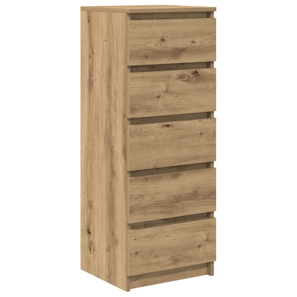 vidaXL Sideboard with Drawers Artisan Oak 37.5x35x99 cm Engineered Wood