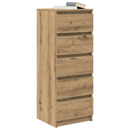 vidaXL Sideboard with Drawers Artisan Oak 37.5x35x99 cm Engineered Wood