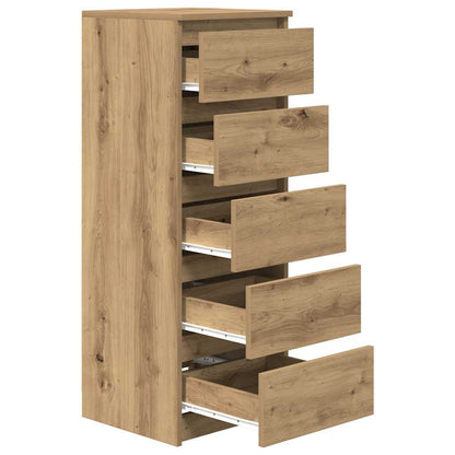 vidaXL Sideboard with Drawers Artisan Oak 37.5x35x99 cm Engineered Wood