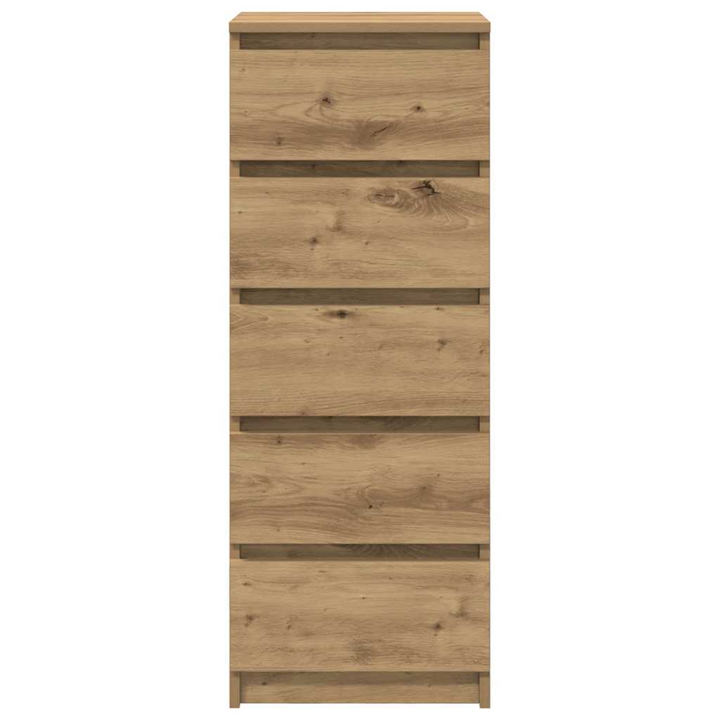 vidaXL Sideboard with Drawers Artisan Oak 37.5x35x99 cm Engineered Wood