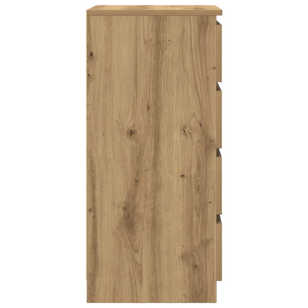 vidaXL Sideboard with Drawers Artisan Oak 37.5x35x99 cm Engineered Wood