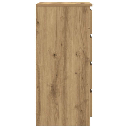 vidaXL Sideboard with Drawers Artisan Oak 37.5x35x99 cm Engineered Wood