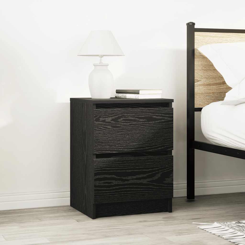 vidaXL TV Cabinet Black 40x35x54 cm Engineered Wood