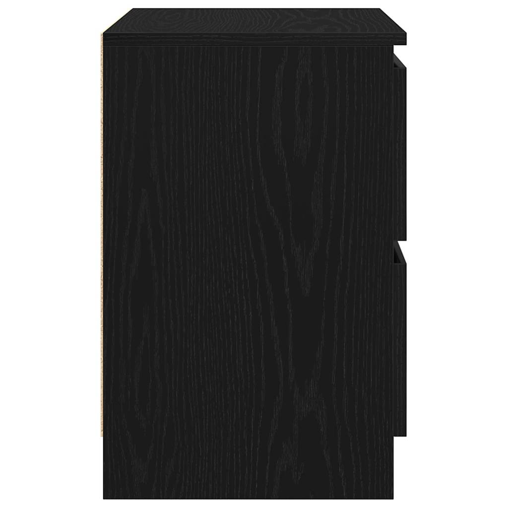 vidaXL TV Cabinet Black 40x35x54 cm Engineered Wood