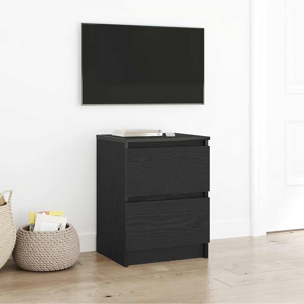 vidaXL TV Cabinet Black 40x35x54 cm Engineered Wood