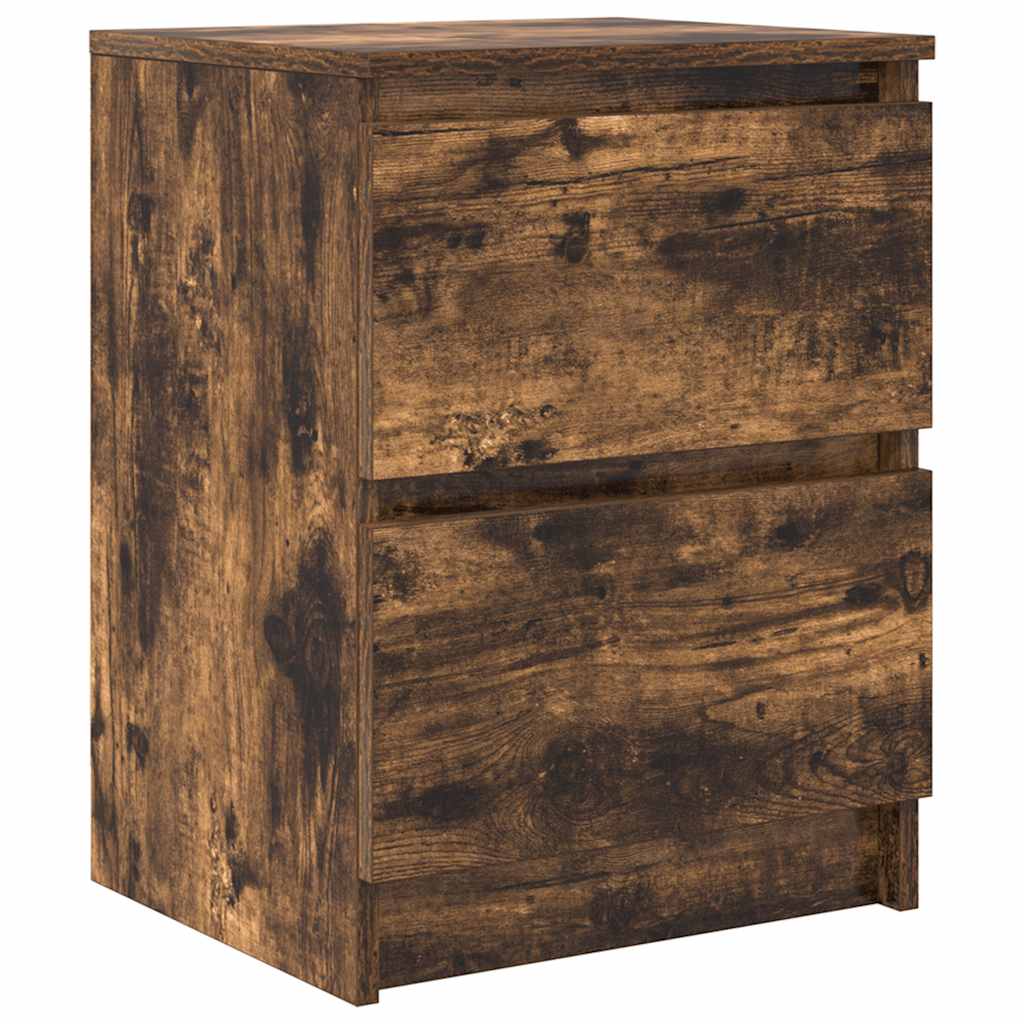vidaXL TV Cabinet Smoked Oak 40x35x54 cm Engineered Wood