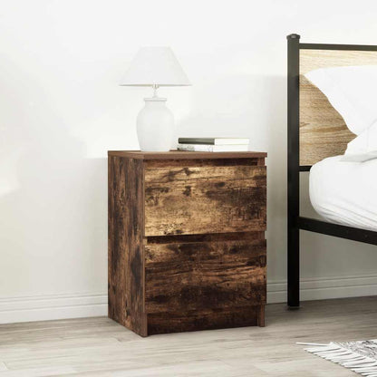 vidaXL TV Cabinet Smoked Oak 40x35x54 cm Engineered Wood