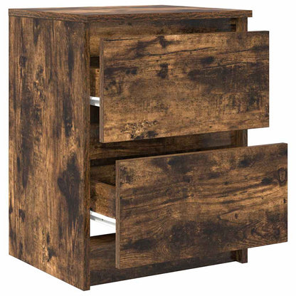 vidaXL TV Cabinet Smoked Oak 40x35x54 cm Engineered Wood