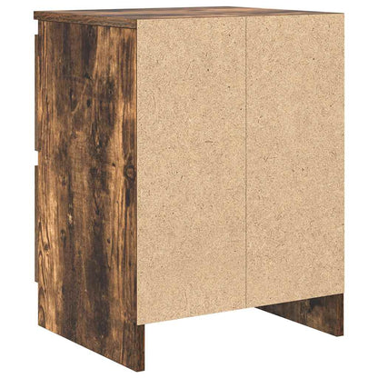 vidaXL TV Cabinet Smoked Oak 40x35x54 cm Engineered Wood