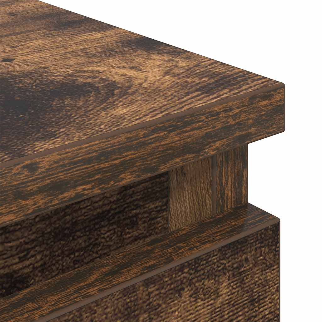 vidaXL TV Cabinet Smoked Oak 40x35x54 cm Engineered Wood