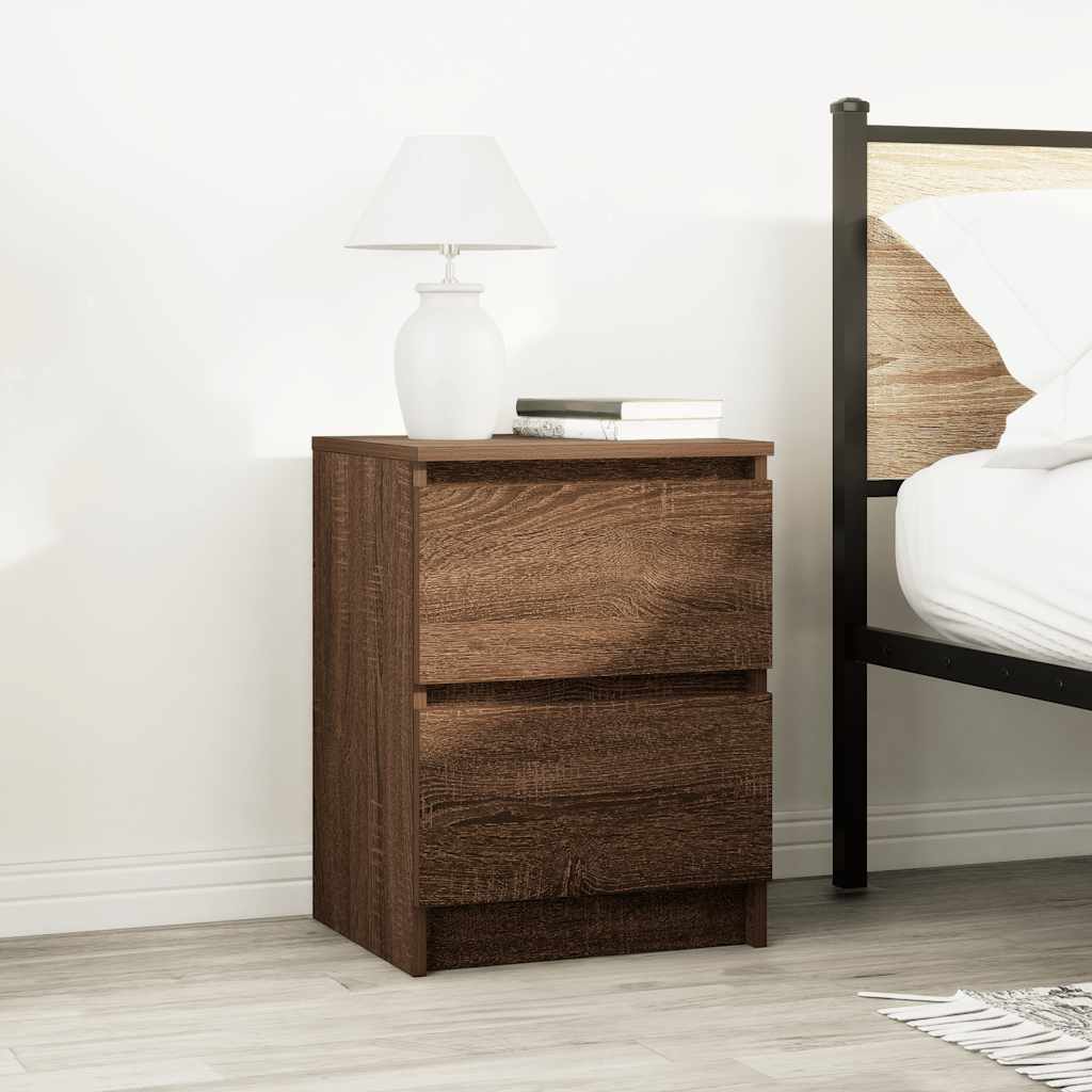 vidaXL TV Cabinet Brown Oak 40x35x54 cm Engineered Wood