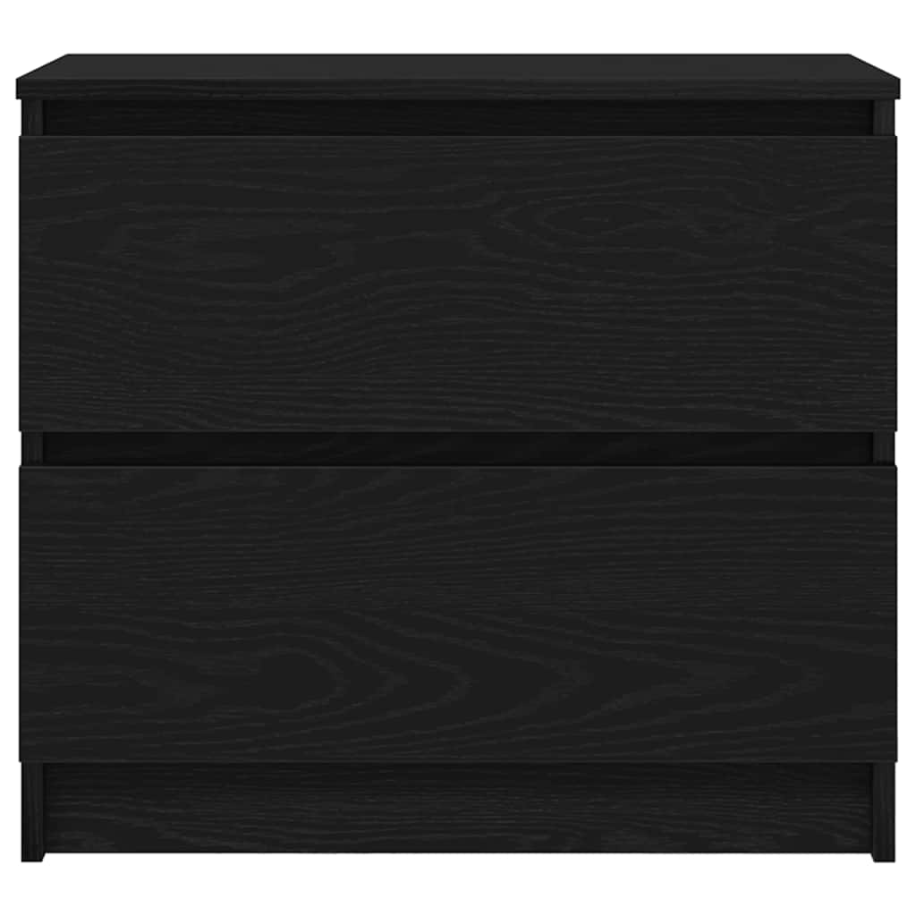 vidaXL TV Cabinet Black 60x35x54 cm Engineered Wood