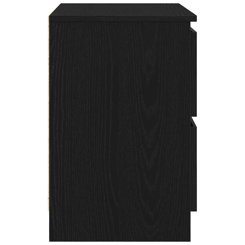 vidaXL TV Cabinet Black 60x35x54 cm Engineered Wood