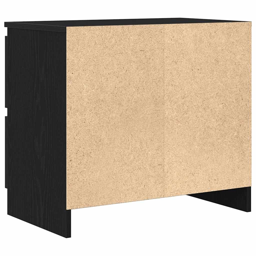 vidaXL TV Cabinet Black 60x35x54 cm Engineered Wood