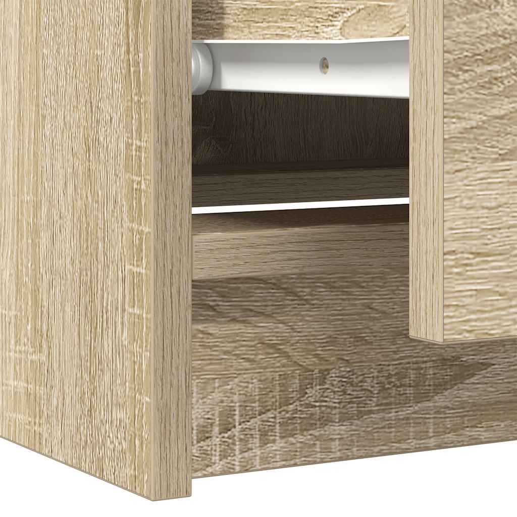vidaXL TV Cabinet Sonoma Oak 60x35x54 cm Engineered Wood