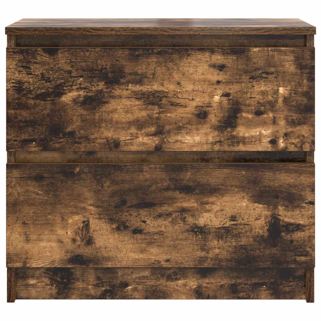 vidaXL TV Cabinet Smoked Oak 60x35x54 cm Engineered Wood