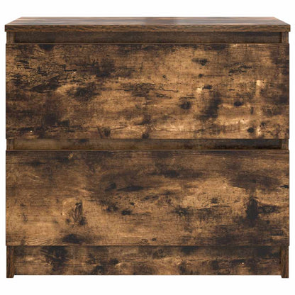 vidaXL TV Cabinet Smoked Oak 60x35x54 cm Engineered Wood