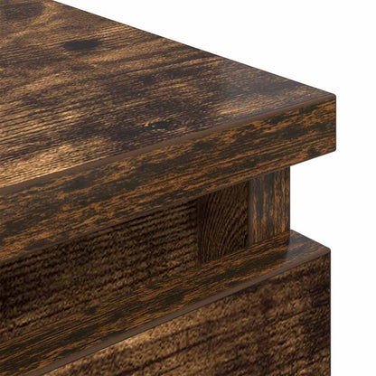vidaXL TV Cabinet Smoked Oak 60x35x54 cm Engineered Wood