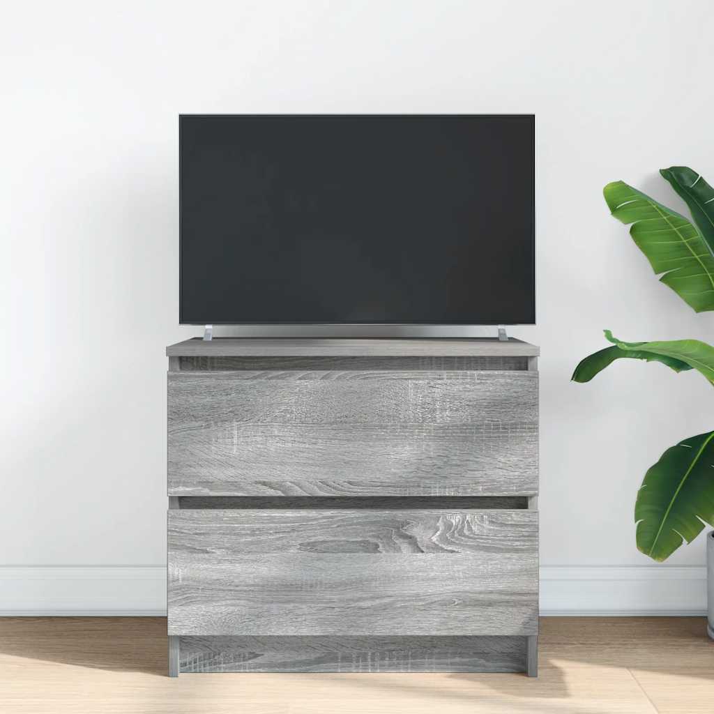 vidaXL TV Cabinet Grey Sonoma 60x35x54 cm Engineered Wood