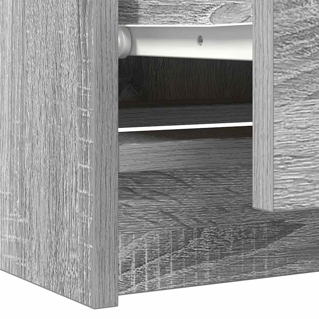 vidaXL TV Cabinet Grey Sonoma 60x35x54 cm Engineered Wood