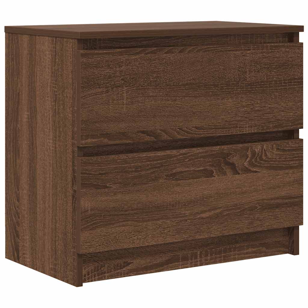 vidaXL TV Cabinet Brown Oak 60x35x54 cm Engineered Wood