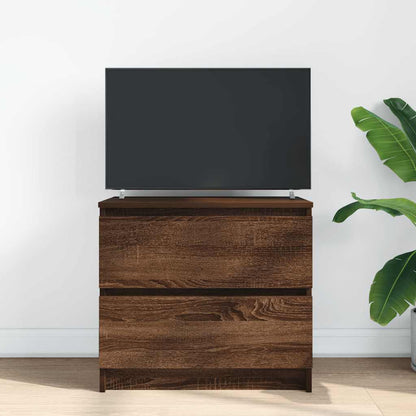 vidaXL TV Cabinet Brown Oak 60x35x54 cm Engineered Wood