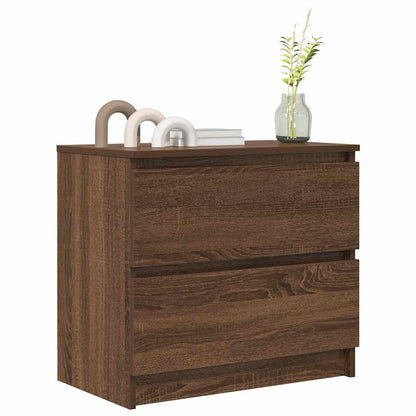 vidaXL TV Cabinet Brown Oak 60x35x54 cm Engineered Wood