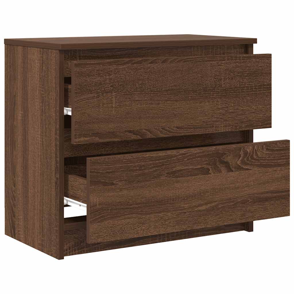 vidaXL TV Cabinet Brown Oak 60x35x54 cm Engineered Wood