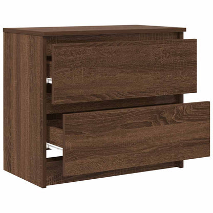 vidaXL TV Cabinet Brown Oak 60x35x54 cm Engineered Wood