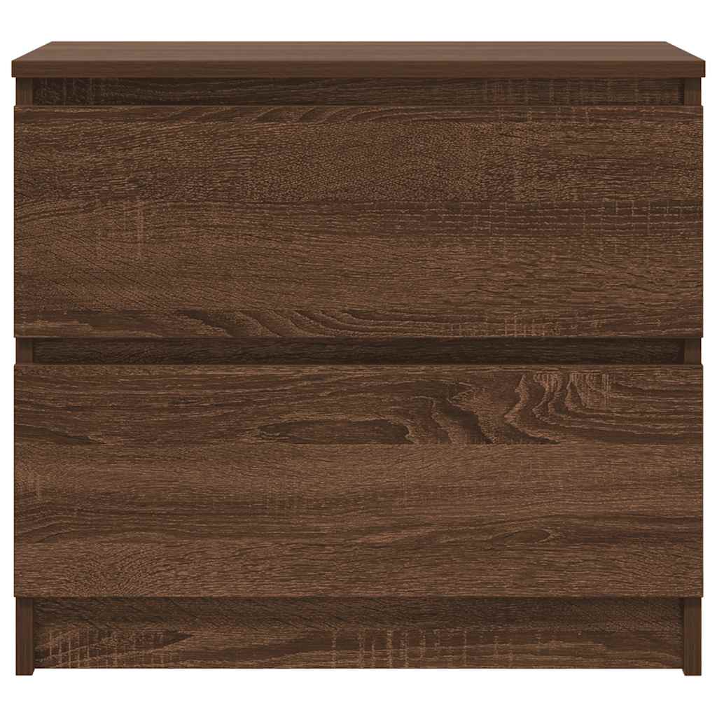 vidaXL TV Cabinet Brown Oak 60x35x54 cm Engineered Wood