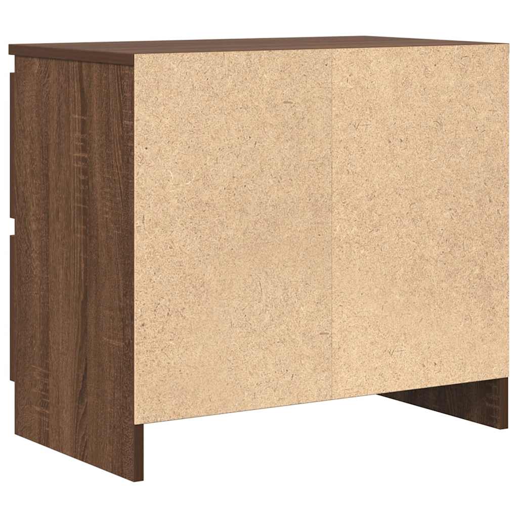 vidaXL TV Cabinet Brown Oak 60x35x54 cm Engineered Wood