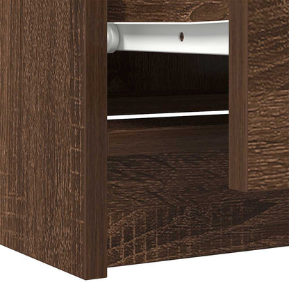 vidaXL TV Cabinet Brown Oak 60x35x54 cm Engineered Wood