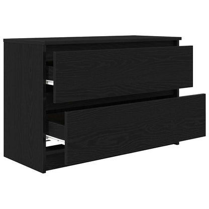 vidaXL TV Cabinet Black 80x35x54 cm Engineered Wood