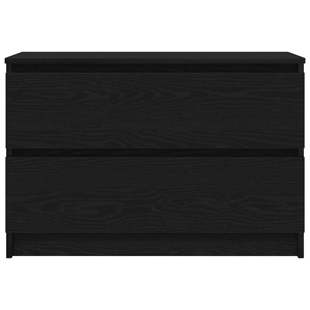 vidaXL TV Cabinet Black 80x35x54 cm Engineered Wood
