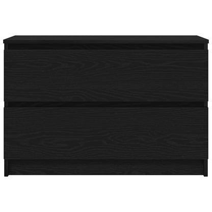 vidaXL TV Cabinet Black 80x35x54 cm Engineered Wood