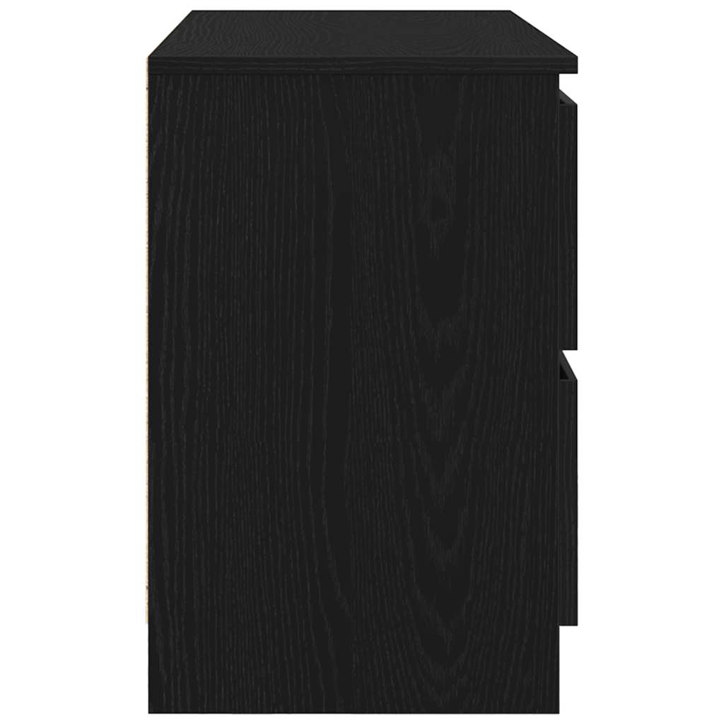 vidaXL TV Cabinet Black 80x35x54 cm Engineered Wood