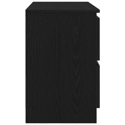 vidaXL TV Cabinet Black 80x35x54 cm Engineered Wood