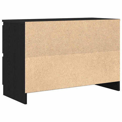 vidaXL TV Cabinet Black 80x35x54 cm Engineered Wood