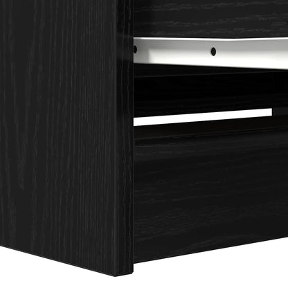 vidaXL TV Cabinet Black 80x35x54 cm Engineered Wood