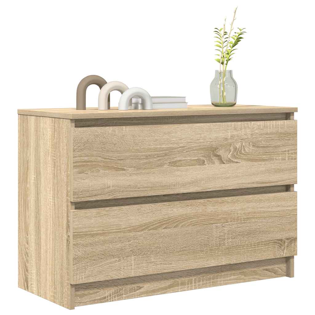 vidaXL TV Cabinet Sonoma Oak 80x35x54 cm Engineered Wood