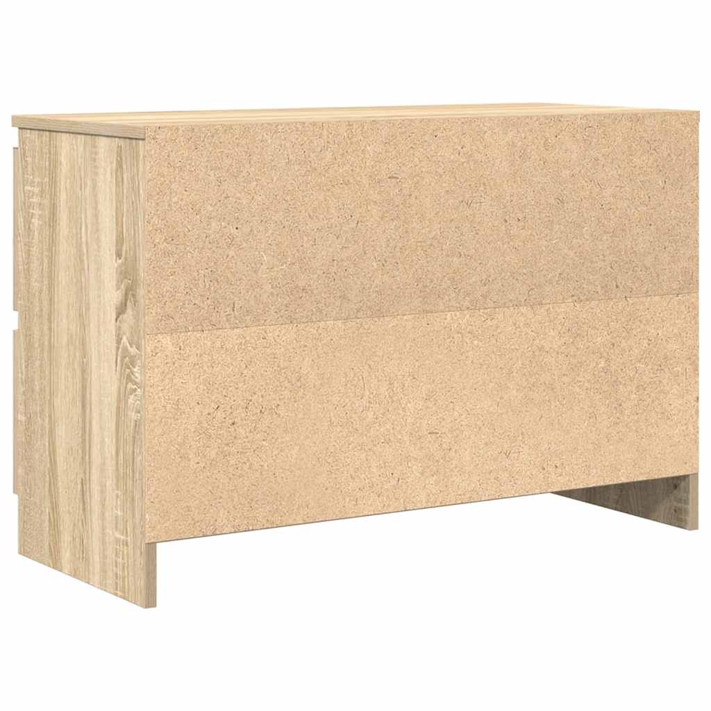 vidaXL TV Cabinet Sonoma Oak 80x35x54 cm Engineered Wood