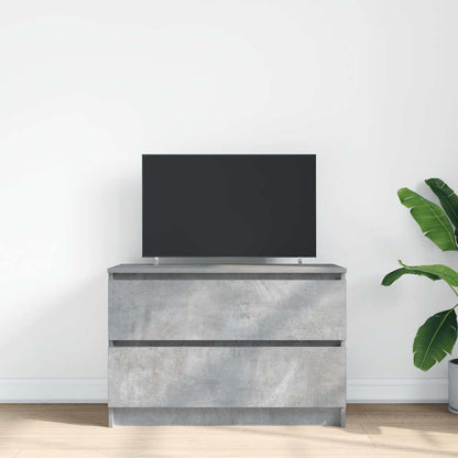 vidaXL TV Cabinet Concrete Grey 80x35x54 cm Engineered Wood
