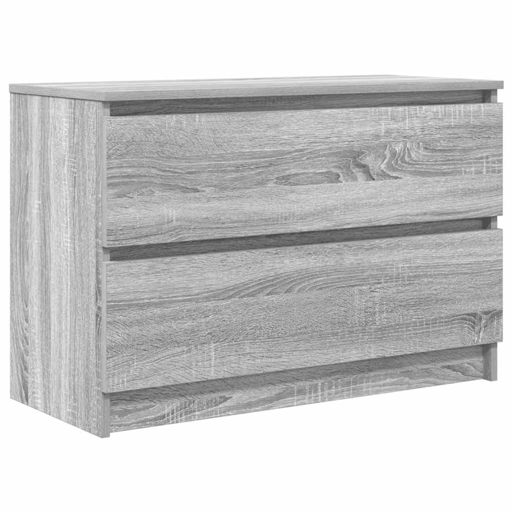 vidaXL TV Cabinet Grey Sonoma 80x35x54 cm Engineered Wood