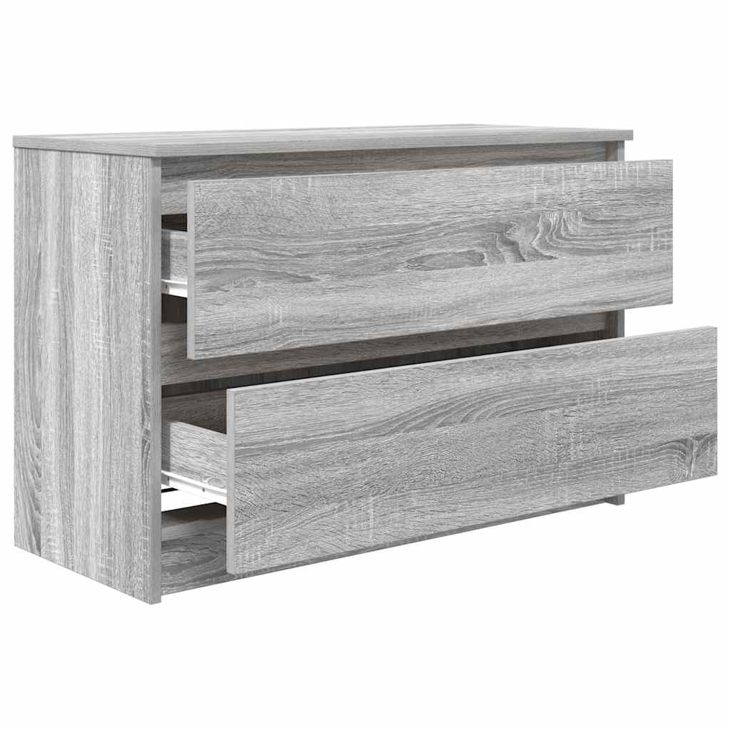 vidaXL TV Cabinet Grey Sonoma 80x35x54 cm Engineered Wood