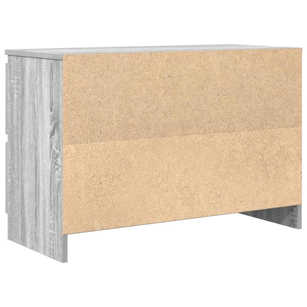 vidaXL TV Cabinet Grey Sonoma 80x35x54 cm Engineered Wood