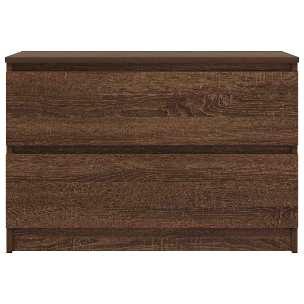 vidaXL TV Cabinet Brown Oak 80x35x54 cm Engineered Wood